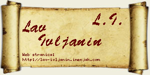 Lav Ivljanin vizit kartica